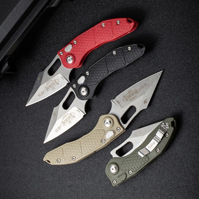 Microtech Stitch Automatic Knife Four Handle Color Options