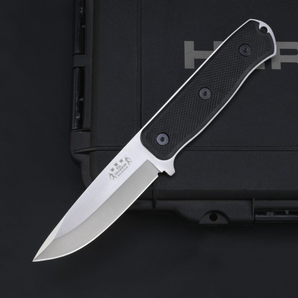 Front view of the Fällkniven F1x Air Force Survival fixed blade knife