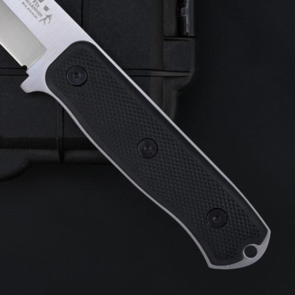 Handle detail of the Fällkniven F1x Air Force Survival fixed blade knife