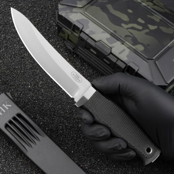 Fallkniven phk professional hunter fixed blade knife in hand