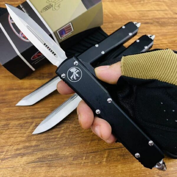Microtech UT85 OTF Knife – Black Handle2