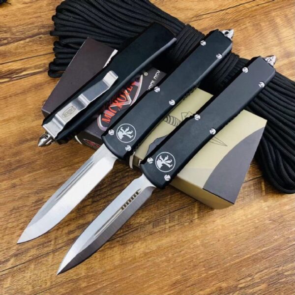 Microtech UT85 OTF Knife – Black Handle3