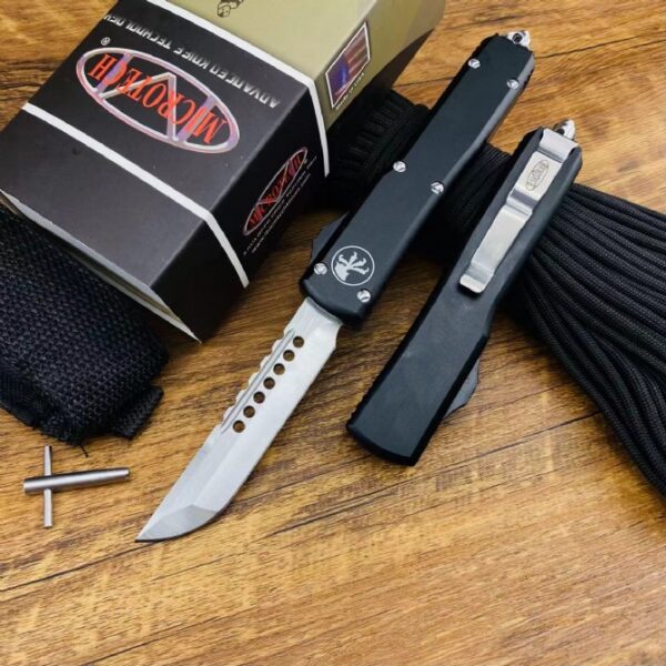 Microtech UT85 OTF Knife – Black Handle4