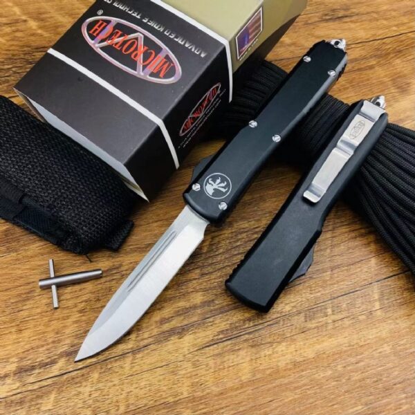 Microtech UT85 OTF Knife – Black Handle6